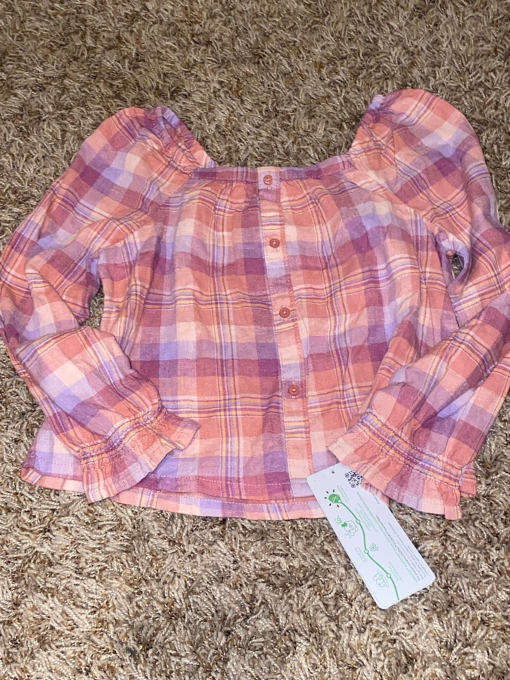 OSHKOSH-Plaid Top